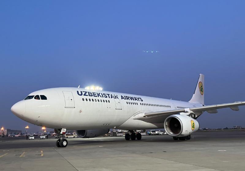 узбекистанская авиакомпания uzbekistan airways получила свой первый airbus a330