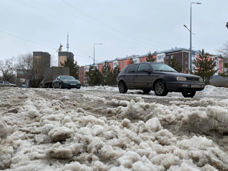 петропавловск в казахстане заливает талыми водами