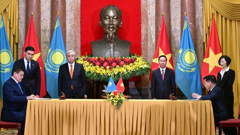 итоги визита токаева: казахстан и вьетнам ускорят торгово-экономического сотрудничество