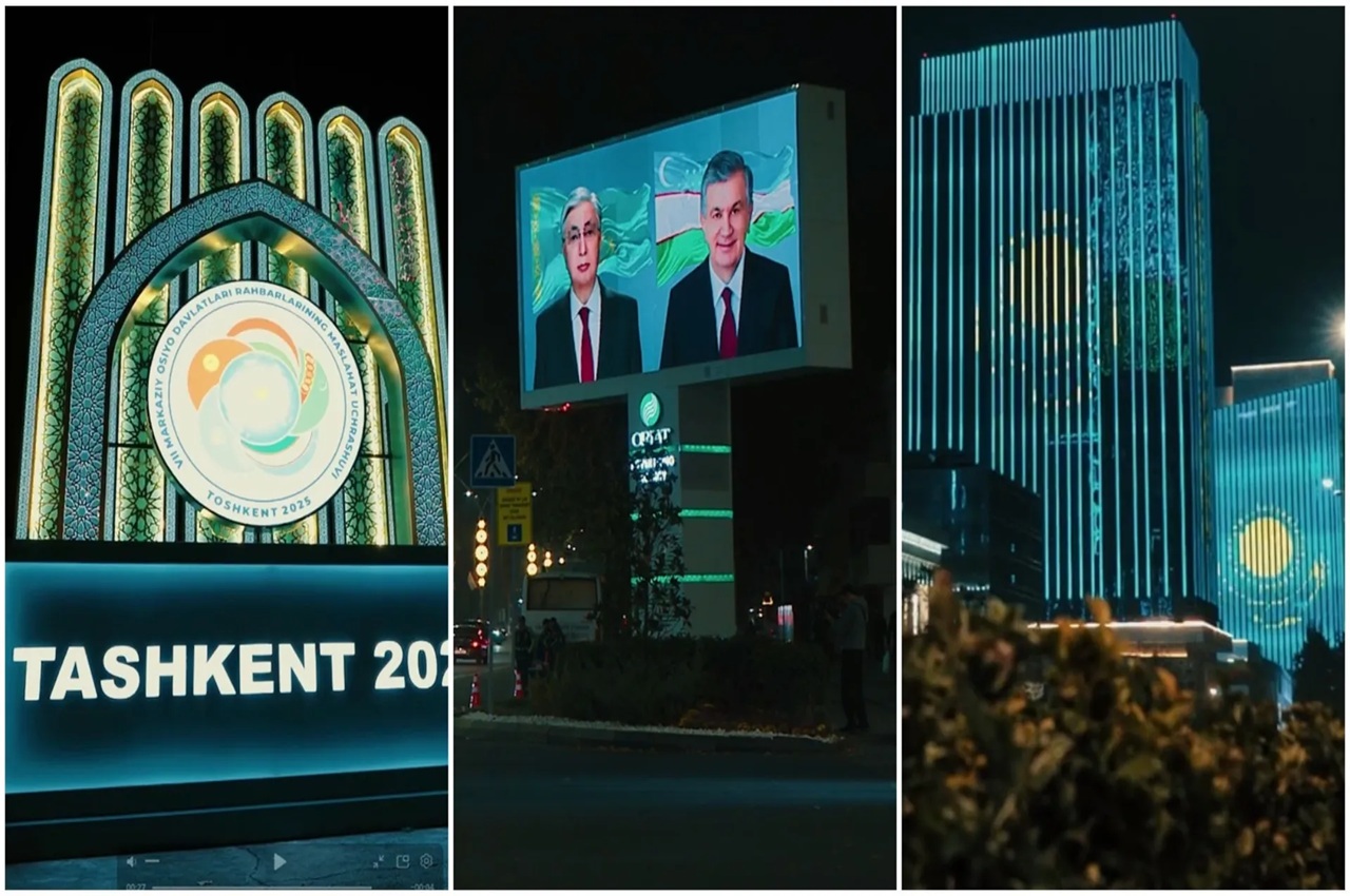ташкент встречает токаева: столица узбекистана украсилась флагами двух стран и портретами лидеров  