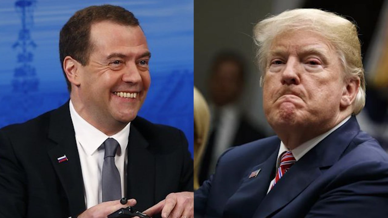 Сказ про то, как два высокопоставленных блогера устроили ядерную войну в интернете (По мотивам общения Трампа и Медведева)