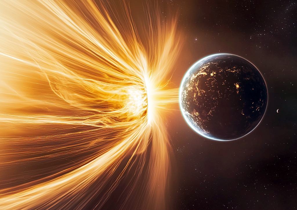 сильная магнитная буря обрушится на землю
