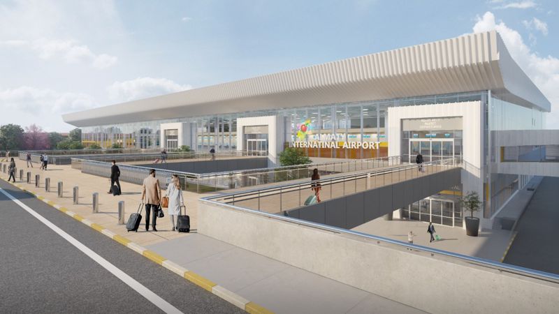 в алматинском аэропорту в 2024 году откроют новый терминал