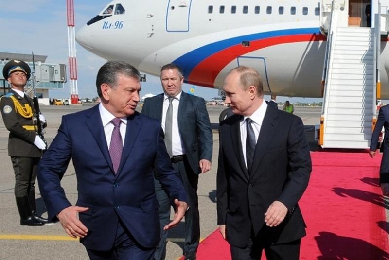 владимир путин прибыл с двухдневным визитом в ташкент