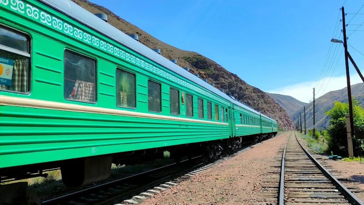 В декабре поезда вновь свяжут Бишкек и Москву