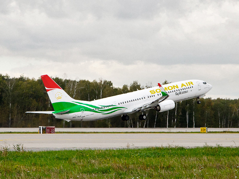 таджикская somon air увеличит частоту рейсов в города россии