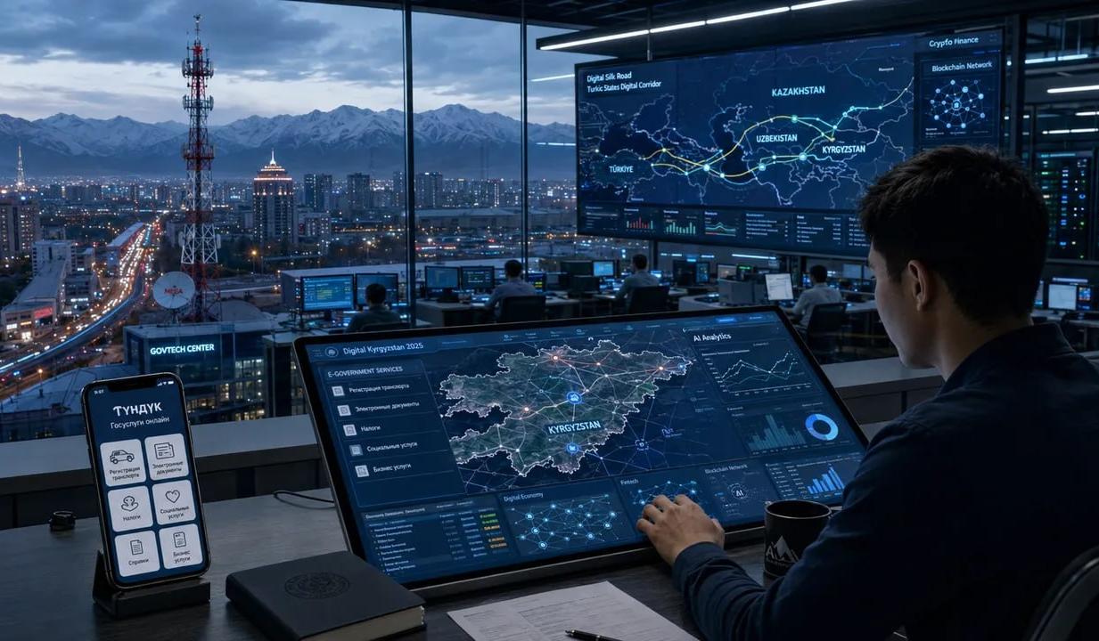 Кыргызстан «ушел» в IT: доходы сектора в 2025 году достигли 195,4 миллиона долларов США