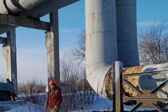 чп в караганде: водитель камаза совершил дтп, в результате которого несколько улиц остались без тепла