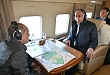 президент казахстана совершил облет подтопленных территорий зко