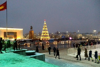 погода, в странах центральной азии, 8 декабря 2023 года: в бишкеке +1, в ашхабаде +9