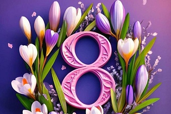 с прекрасным праздником – международным женским днем!