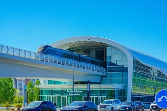 пассажиропоток lrt в астане за две недели превысил 1 млн человек