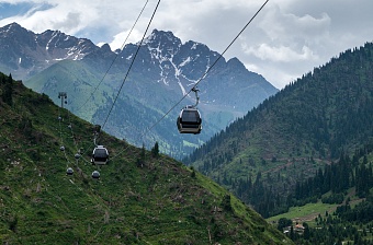 катаная дорога казахстанского курорта «шымбулак» закрылась на ремонт