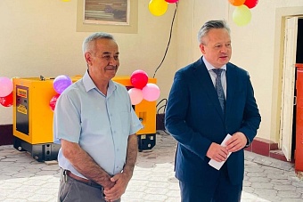 подарок от газпрома: детскому дому в таджикистане установили дизель-генератор 