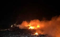 пожар на мусорном полигоне в астане тушат около 100 человек и 47 единиц техники