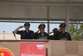 «огонь памяти» из москвы передали легендарной панфиловской дивизии в кыргызстане