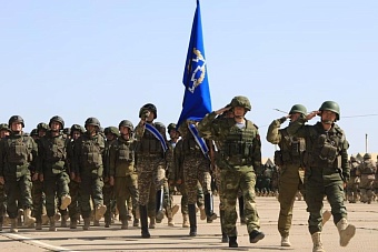 Военные из России, Беларуси, Кыргызстана и Таджикистана отправились в Казахстан