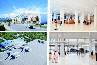 президент садыр жапаров заложил капсулу нового международного аэропорта в джалал-абадской области