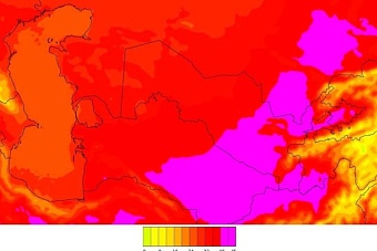 аномальная жара ожидается в узбекистане и кыргызстане: погода в четверг, 25 июля 2024