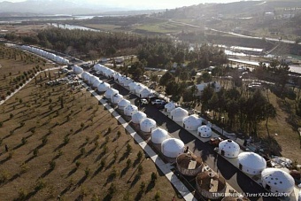 казахстанские спасатели и волонтеры открыли в турции аул из «правильных юрт»