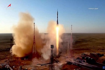 корабль «союз мс-29» с двумя россиянами и американцем стартовал с байконура к мкс