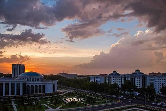 погода, в странах центральной азии, 27 октября 2023 года: в астане -2, в ташкенте +22