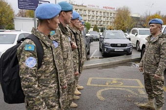 казахстанские миротворцы отправились в ливан
