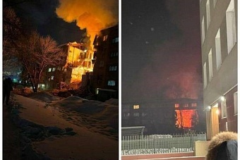 из-за взрыва газа в новосибирске произошло обрушение подъезда дома