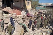 в казахстанском жанаозене спасатели завершили разбор завалов в рухнувшем подъезде жилого дома