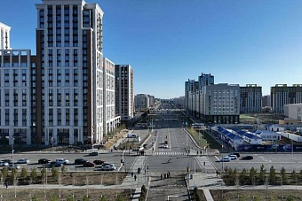 в центре астаны открыли улицу имени гейдара алиева
