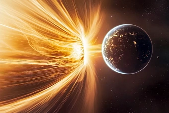 сильная магнитная буря обрушится на землю