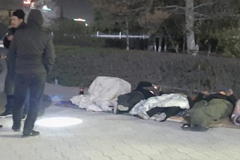 жители казахстанского жанаозена провели ночь у акимата