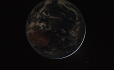 nasa представило первый снимок земли, полученный в рамках новой лунной экспедиции